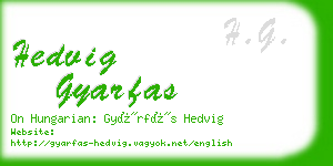 hedvig gyarfas business card